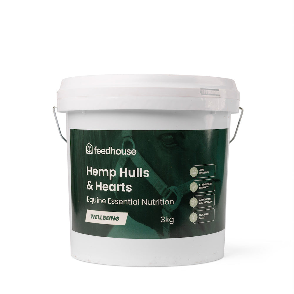 Hemp Hulls And Hearts For Horses - 3kg Bucket - Feedhouse