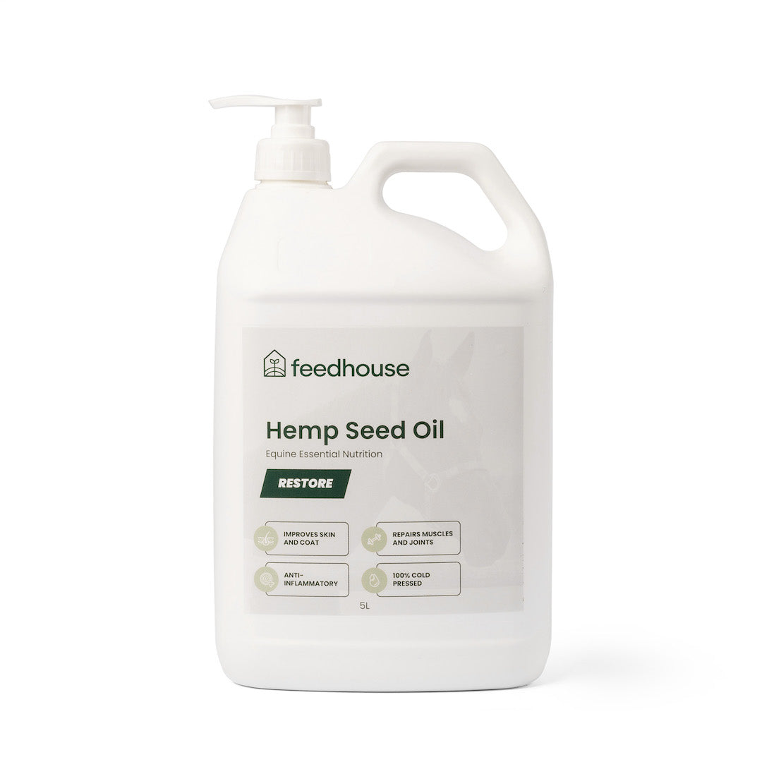 
                  
                    Hemp Seed Oil For Horses, Dogs And Pets - 5L Pump Bottle - Feedhouse
                  
                